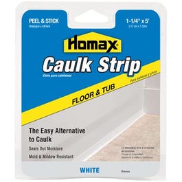 5-Ft. White Tub & Floor Caulkstrip Online now