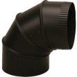 Adjustable Stove-Pipe Elbow, Black, 24 Gauge, 5-In. Online Hot Sale