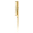 BALMAIN HAIR šukos   Golden Tail Comb 14K Gold For Discount