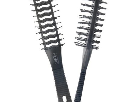 Šepetys plaukams OSOM Professional Hair Brush OSOMPP61, dvipusis, juodos spalvos For Discount