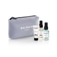 BALMAIN HAIR Riboto leidimo kolekcijos kelioninis kosmetikos dėklas, Levandų   Cosmetic Bag Lavender Travel Online now