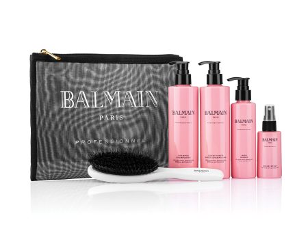 Balmain HAIR plaukų priauginimo priežiūros rinkinys   Professional Aftercare Bag for Extension +dovana 85 eur vertės Balmain krepšys Online Sale