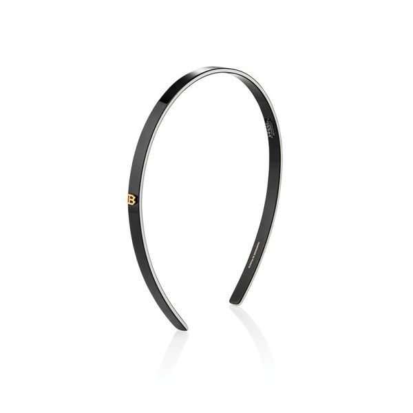 BALMAIN HAIR acetate black lankelis plaukams   Acetate Headband Black +dovana 85 eur vertės Balmain krepšys Cheap