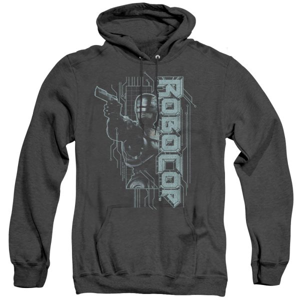 ROBOCOP : MURPHY SPLIT ADULT HEATHER HOODIE BLACK MD Discount