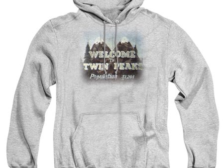 TWIN PEAKS : WELCOME TO ADULT PULL OVER HOODIE Athletic Heather SM Discount