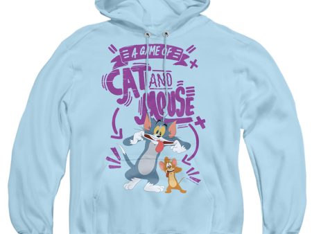 TOM AND JERRY MOVIE : CAT AND MOUSE ADULT PULL OVER HOODIE Light Blue LG Online