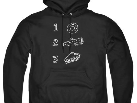 TWIN PEAKS : PIE LOG DONUT ADULT PULL OVER HOODIE Black MD Fashion