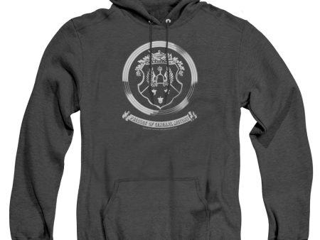 OLDSMOBILE : 1930S CREST EMBLEM ADULT HEATHER HOODIE BLACK 2X For Discount