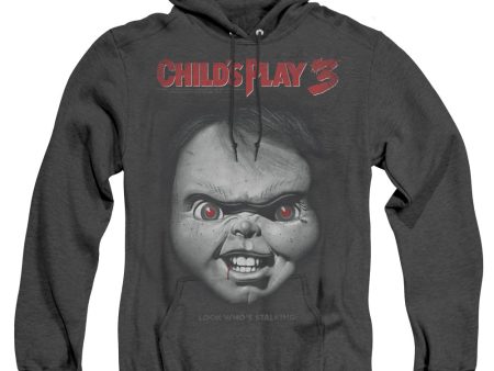 CHILD S PLAY 3 : FACE POSTER ADULT HEATHER HOODIE BLACK 3X Online