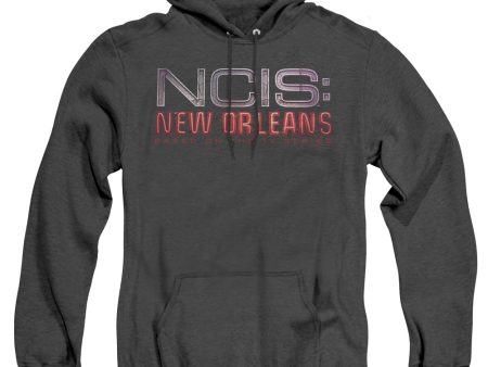 NCIS:NEW ORLEANS : NEON SIGN ADULT HEATHER HOODIE BLACK MD Online Hot Sale