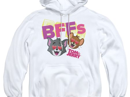 TOM AND JERRY MOVIE : BFFS ADULT PULL OVER HOODIE White LG Online now